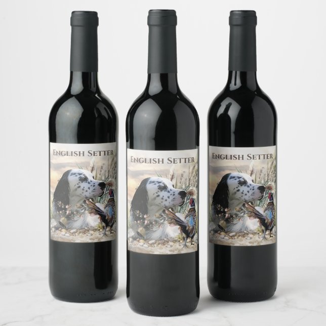 Étiquette Pour Bouteilles De Vin Beau plateau anglais avec faisan, Art (Bouteilles)