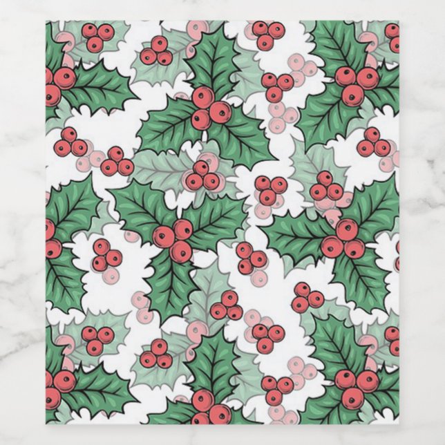 Étiquette Pour Bouteilles De Vin Belle Mistletoe (Étiquettes simples)