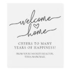 Bienvenue Accueil Realtor Cadeau Étiquette de vin