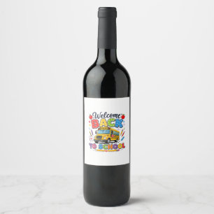 Étiquette Pour Bouteilles De Vin Bienvenue sur les T-shirts de chauffeur d'autobus