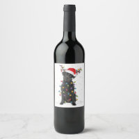 Black Lab Labrador Christmas Tree Light Pyjama Chi