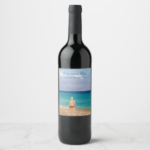 Étiquette Pour Bouteilles De Vin Bliss retraite