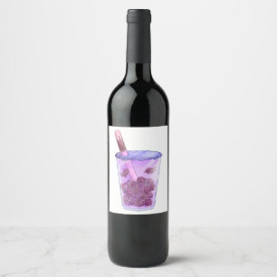 Étiquette Pour Bouteilles De Vin Boba Cats