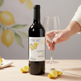 Étiquette Pour Bouteilles De Vin Boisson au citron Un peu plus âgé 30 ans 