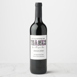 Étiquette Pour Bouteilles De Vin Bonne semaine de gestion des Coques