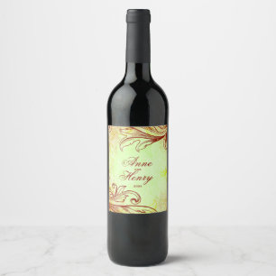 Étiquette Pour Bouteilles De Vin Bourgogne vintage