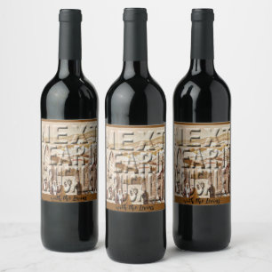 Étiquette Pour Bouteilles De Vin Bouteille de vin de Pâque Étiquette Jérusalem
