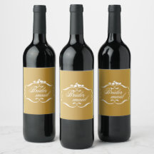 Bouteille de vin demoiselle d'honneur