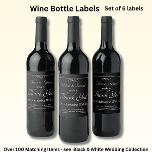 Étiquette Pour Bouteilles De Vin Bouteille de vin - Ensemble d'étiquettes pour alim