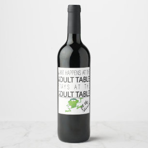 Étiquette Pour Bouteilles De Vin Bouteille De Vin Pâque Étiquette La Table Adulte