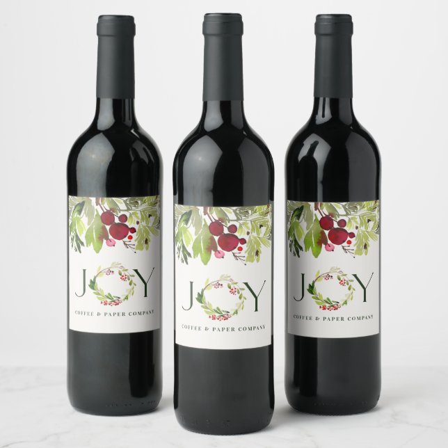 Étiquette Pour Bouteilles De Vin Bouteille d'eau joie couronne férié (Bouteilles)