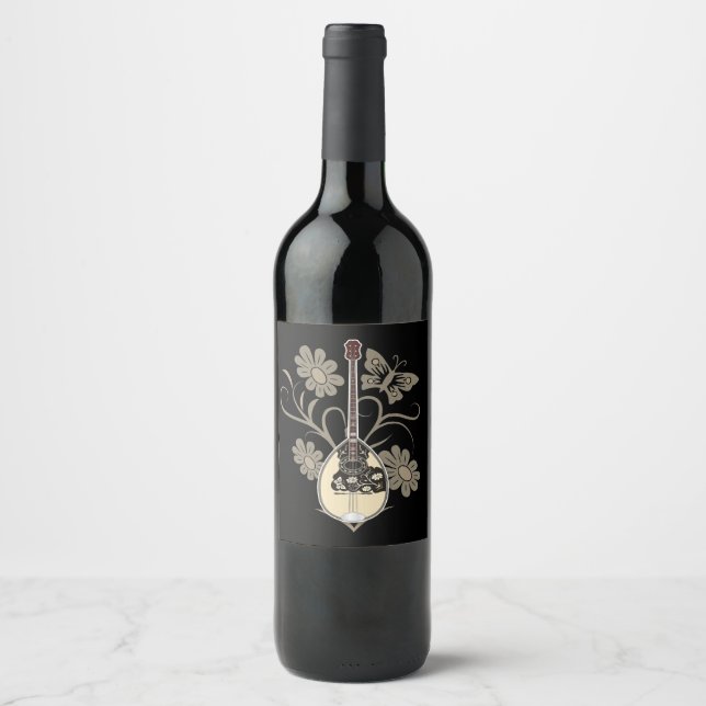 Étiquette Pour Bouteilles De Vin Bouzouki (Devant)