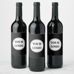 Étiquette Pour Bouteilles De Vin Branché, élégant et élégant