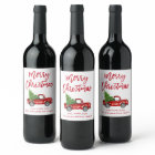 Brochure rouge Script Camion Vintage de Noël