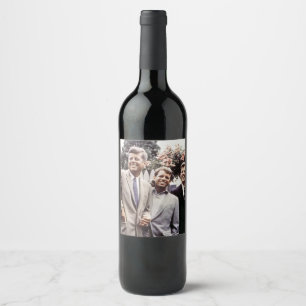 Étiquette Pour Bouteilles De Vin Brothers with President John Kennedy White House