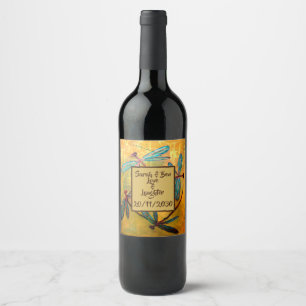 Étiquette Pour Bouteilles De Vin Brume de Libellule