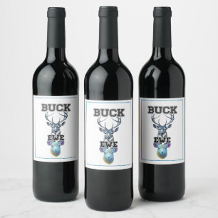 ÉTIQUETTE POUR BOUTEILLES DE VIN BUCK EWE