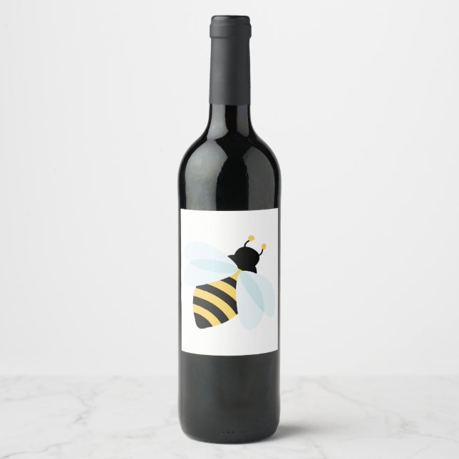 Étiquette Pour Bouteilles De Vin Bumblebee (Devant)