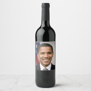 Étiquette Pour Bouteilles De Vin Bureau du président élu Barack Obama