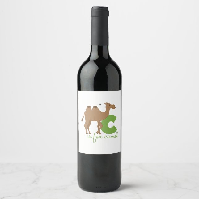 Étiquette Pour Bouteilles De Vin C Est Pour Camel (Devant)