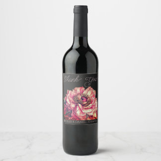 Étiquette Pour Bouteilles De Vin Cadeaux d'étiquette de vin de remerciement