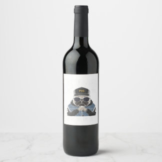 Étiquette Pour Bouteilles De Vin carlin roi de la rue