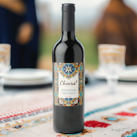 Carreaux de talavera bleu turquoise mariage mexica