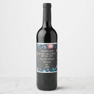 Étiquette Pour Bouteilles De Vin Célébration de divorce personnalisé