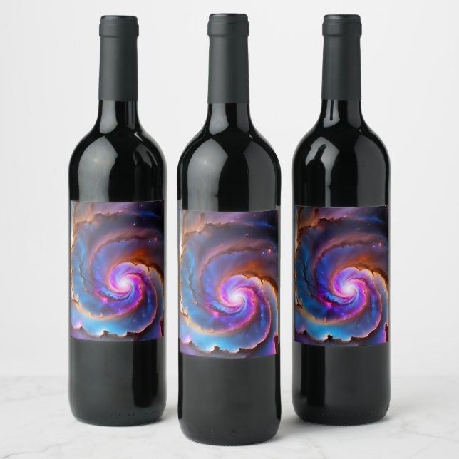 Étiquette Pour Bouteilles De Vin "Celestium" - Nebula et Galaxies (Bouteilles)