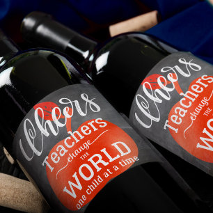 Étiquette Pour Bouteilles De Vin Chalet de devis enseignant avec Pomme rouge