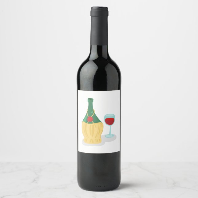 Étiquette Pour Bouteilles De Vin Chianti italien (Devant)