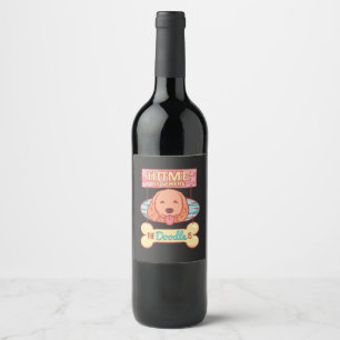 Étiquette Pour Bouteilles De Vin Chien Goldendoodle