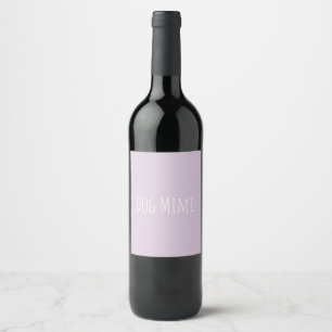 Étiquette Pour Bouteilles De Vin Chien personnalisé Mimi moderne