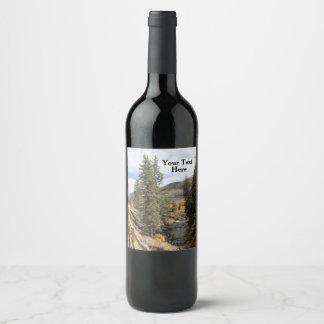 Étiquette Pour Bouteilles De Vin Chute à Aspen
