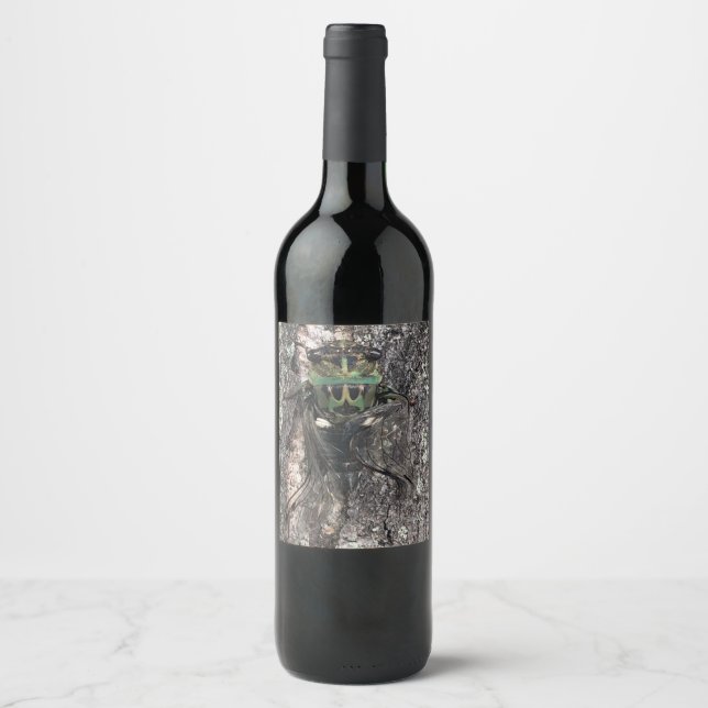 Étiquette Pour Bouteilles De Vin Cicada (Devant)