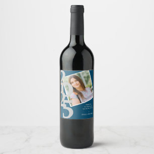 Étiquette Pour Bouteilles De Vin Classe élégante de Merci photo 2024