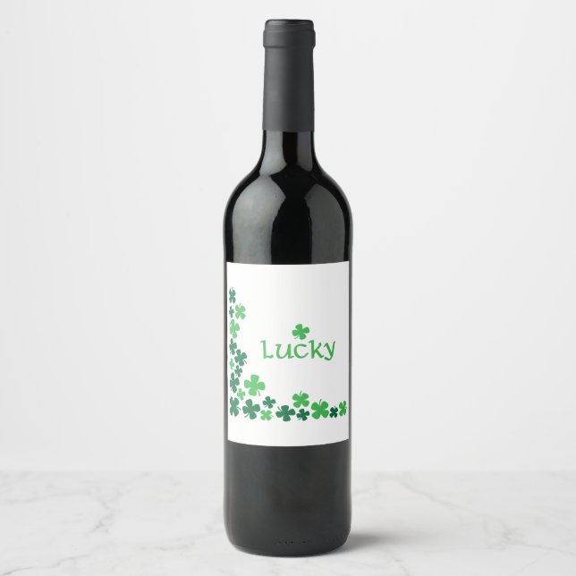 Étiquette Pour Bouteilles De Vin Clochers chanceux (Devant)
