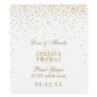 Collection Vintage de Mariage Glam Gold Confetti