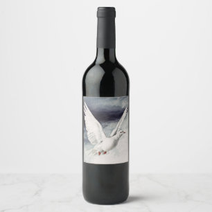 Étiquette Pour Bouteilles De Vin Colombe du Saint-Esprit Confirmation Religieuse et