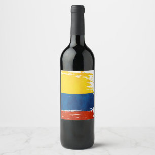Étiquette Pour Bouteilles De Vin Colores de la Colombie