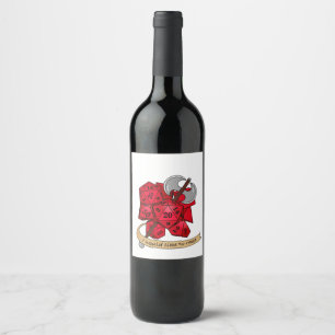 Étiquette Pour Bouteilles De Vin Conception de dés barbares