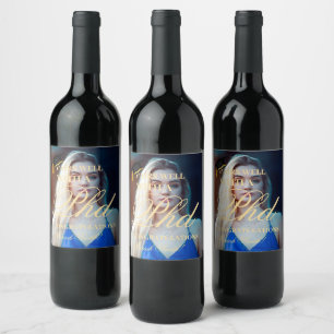 Étiquette Pour Bouteilles De Vin Convient bien avec les diplômés de l'université