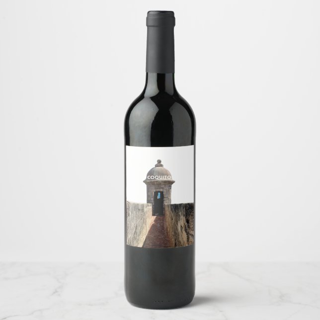 Étiquette Pour Bouteilles De Vin Coquito en El Morro (Devant)
