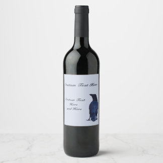 Étiquette Pour Bouteilles De Vin Corneille personnalisable