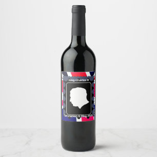Étiquette Pour Bouteilles De Vin Coronation du roi Charles III