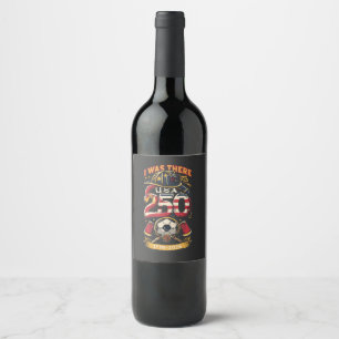Étiquette Pour Bouteilles De Vin Coupe du Monde des Pompiers 2026 America 250 Patri