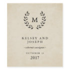 Couronne Mariage de style vintage français et mono