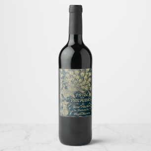 Étiquette Pour Bouteilles De Vin Couverture de la fierté et du préjugé