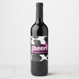 Étiquette Pour Bouteilles De Vin Cowgirl Disco Bravo