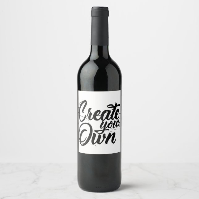 Étiquette Pour Bouteilles De Vin Créez votre propre (Devant)